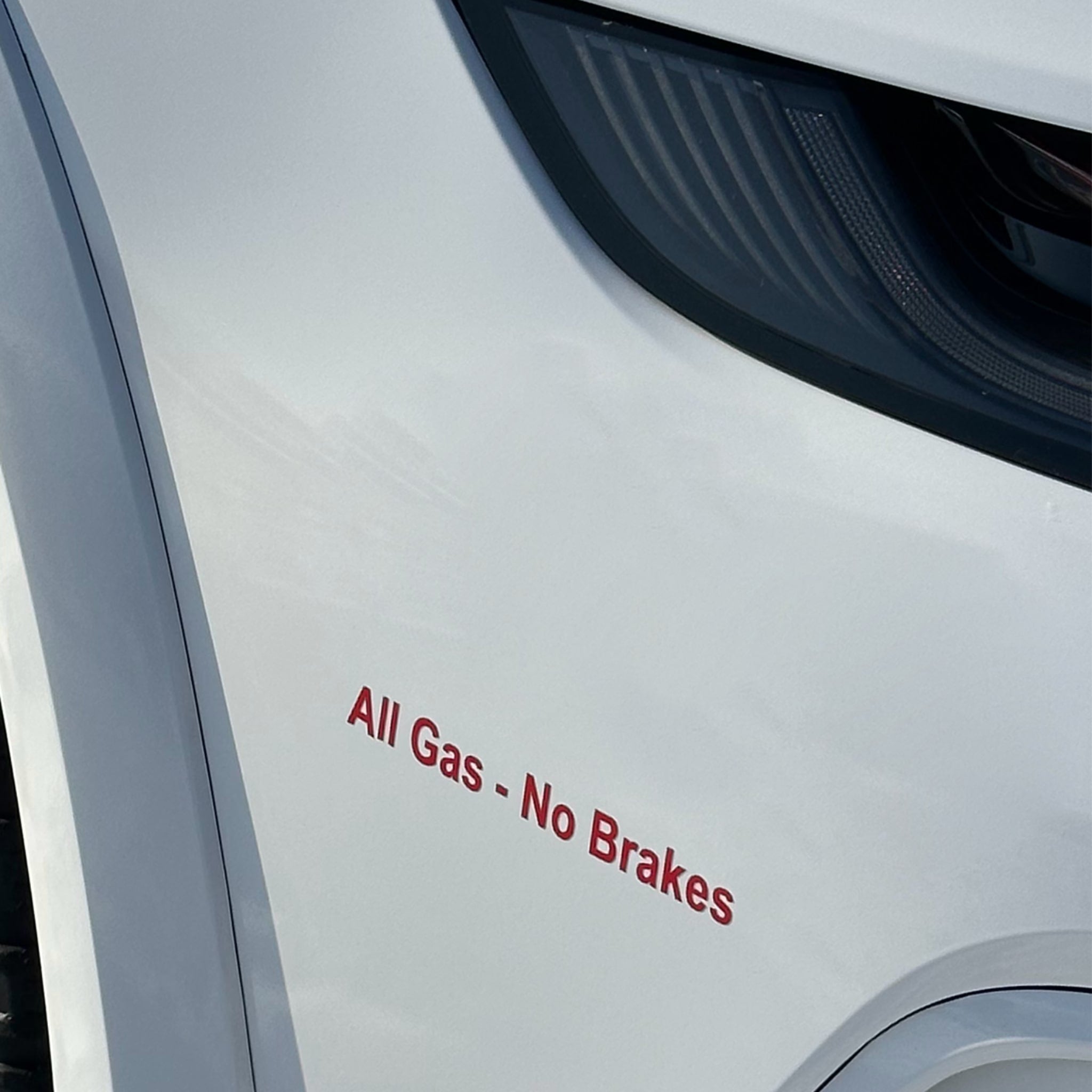 rennbetrieb all gas no brakes sticker