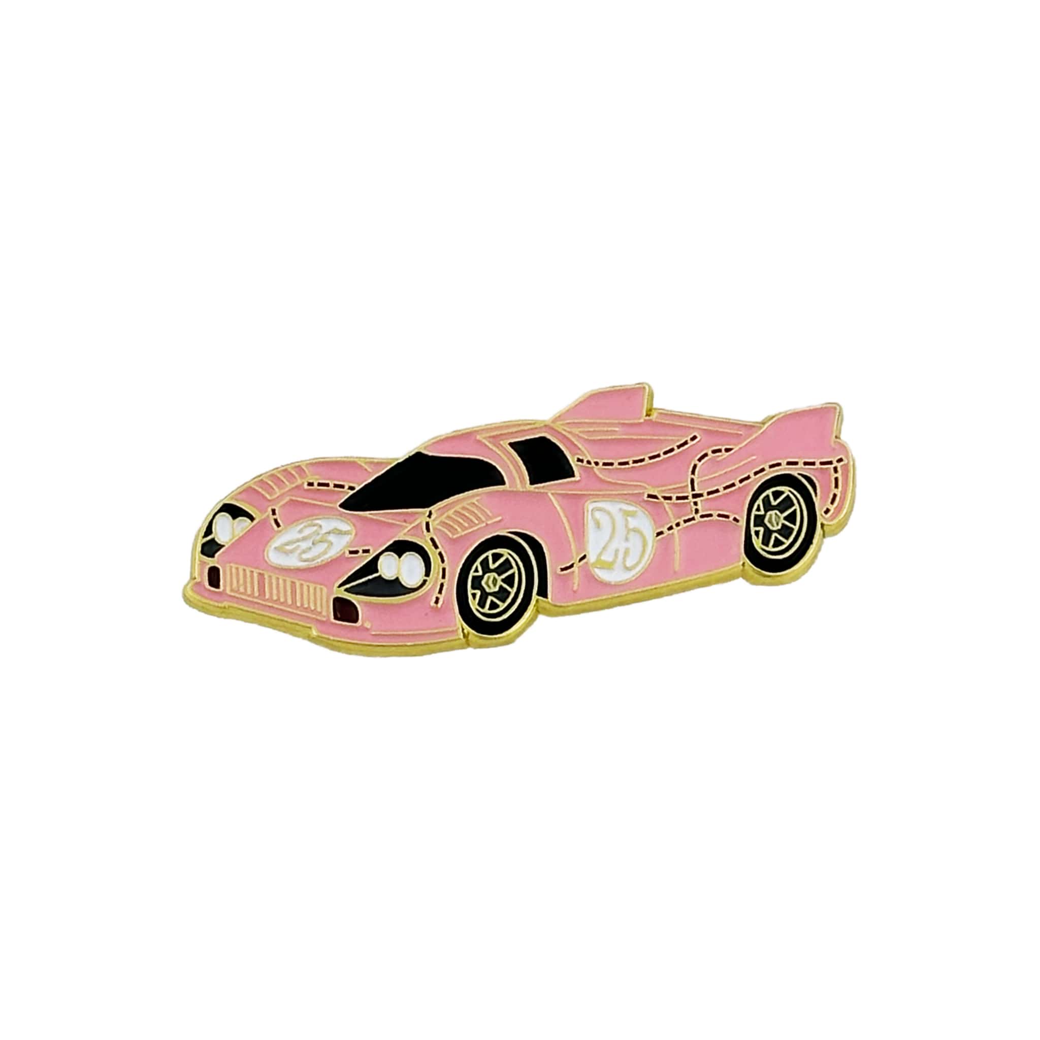 rennbetrieb porsche 917 pink pig enamel pin 