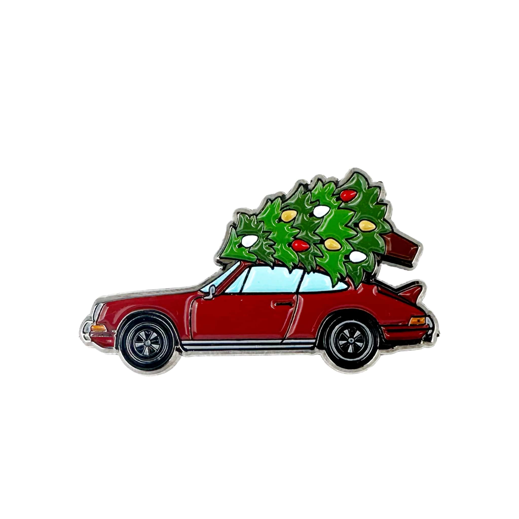 rennbetrieb porsche 911 christmas pin